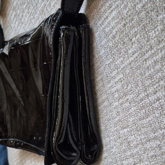 Yves SAINT Laurent, River Gauche,patent Leather Catwalk Flap Bag - Picture 4 of 11